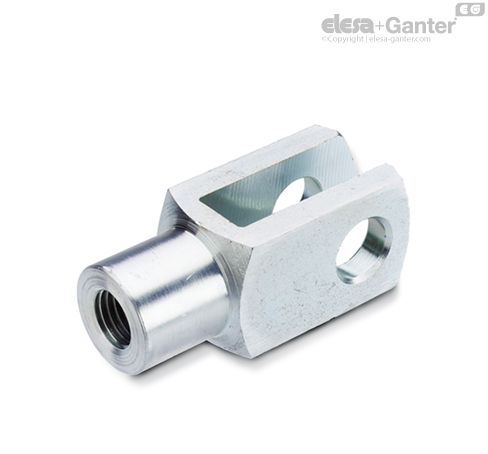 DIN 71752 Fork heads Steel | Elesa+Ganter